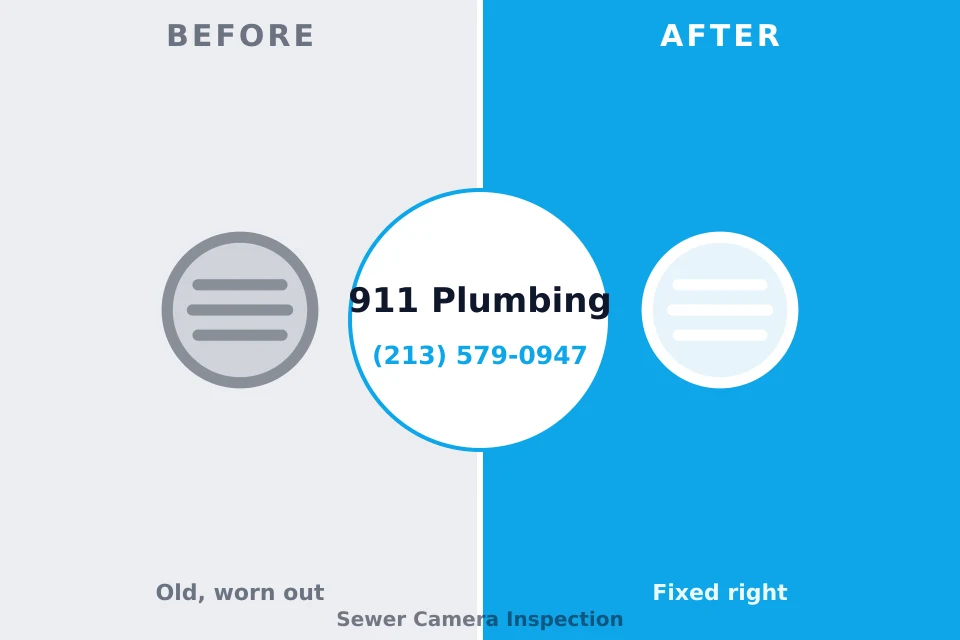 Before and after: plumbing repair Albion, IL